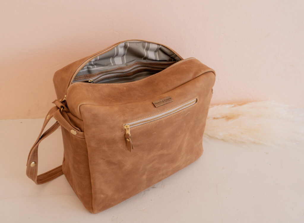 Leather Diaper Bag Babakie